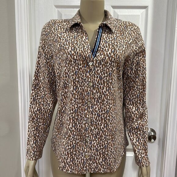 JUST WHITE JERSEY STRETCH BLOUSE. - Picture 3 of 10